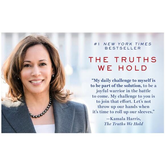 BOOK The Truths We Hold: An American Journey By Kamala Harris (paperback) - Picture 6 of 6